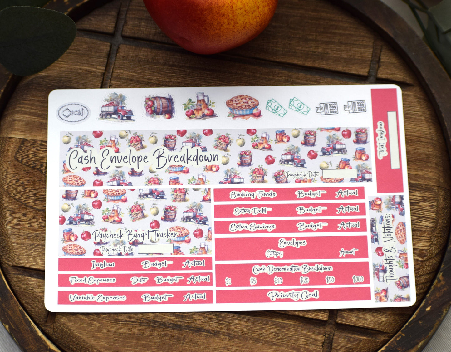TBM BBP Workbook Sticker Kit, Apple Picking