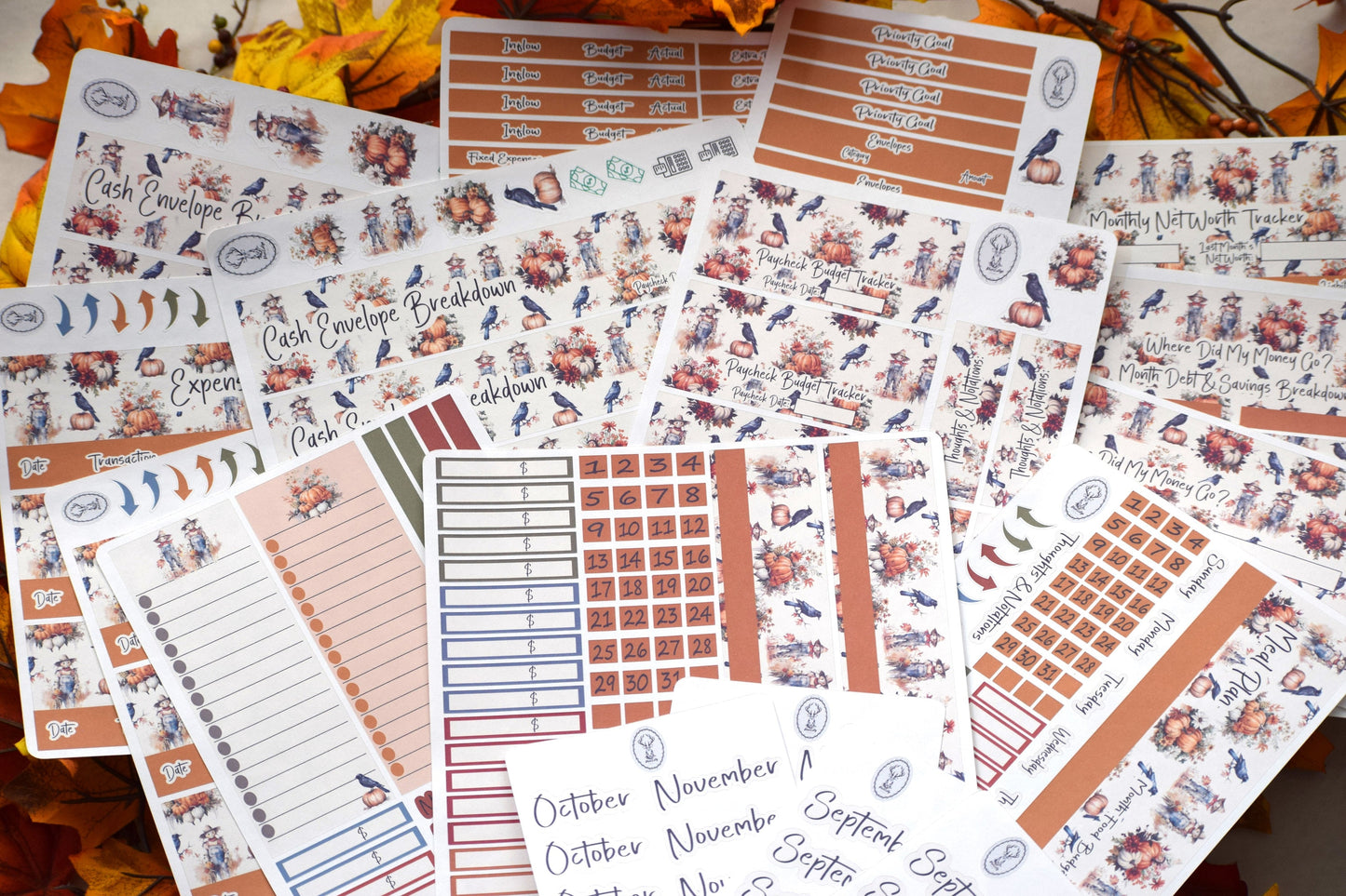 TBM BBP Workbook Sticker Kit, Pumpkins and Crows