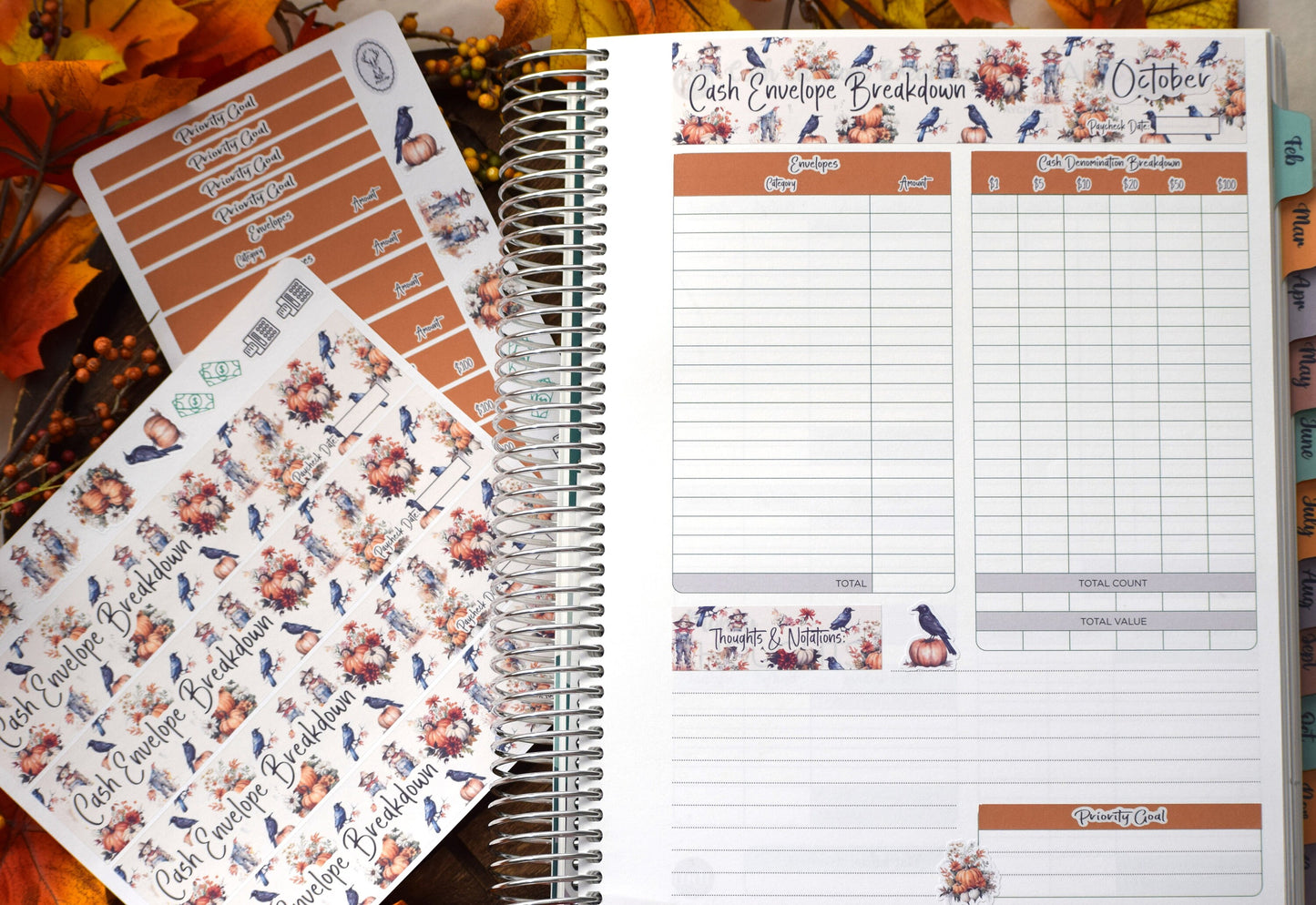 TBM BBP Workbook Sticker Kit, Pumpkins and Crows
