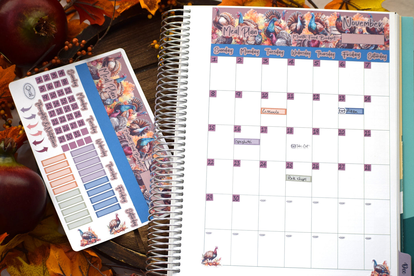 TBM BBP Workbook Sticker Kit, Turkeys!