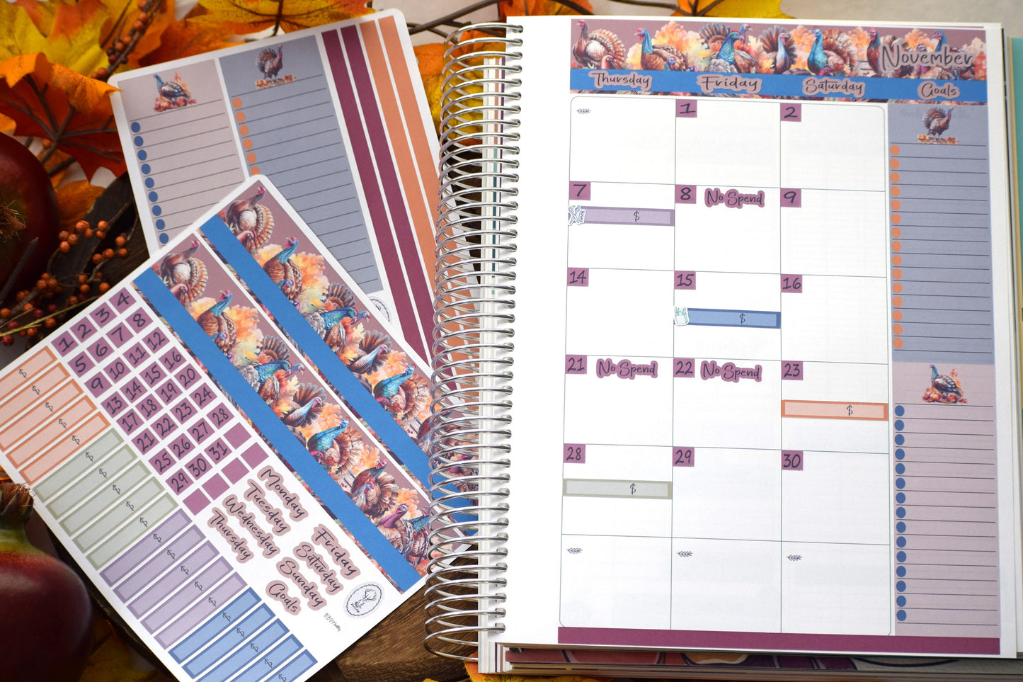TBM BBP Workbook Sticker Kit, Turkeys!