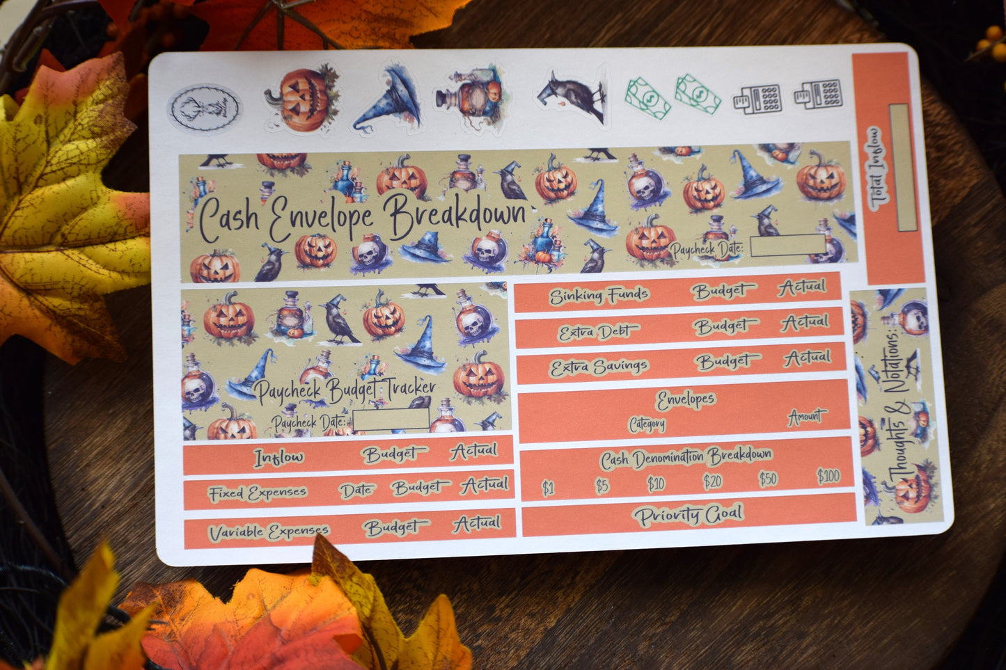 TBM BBP Workbook Sticker Kit, Halloween