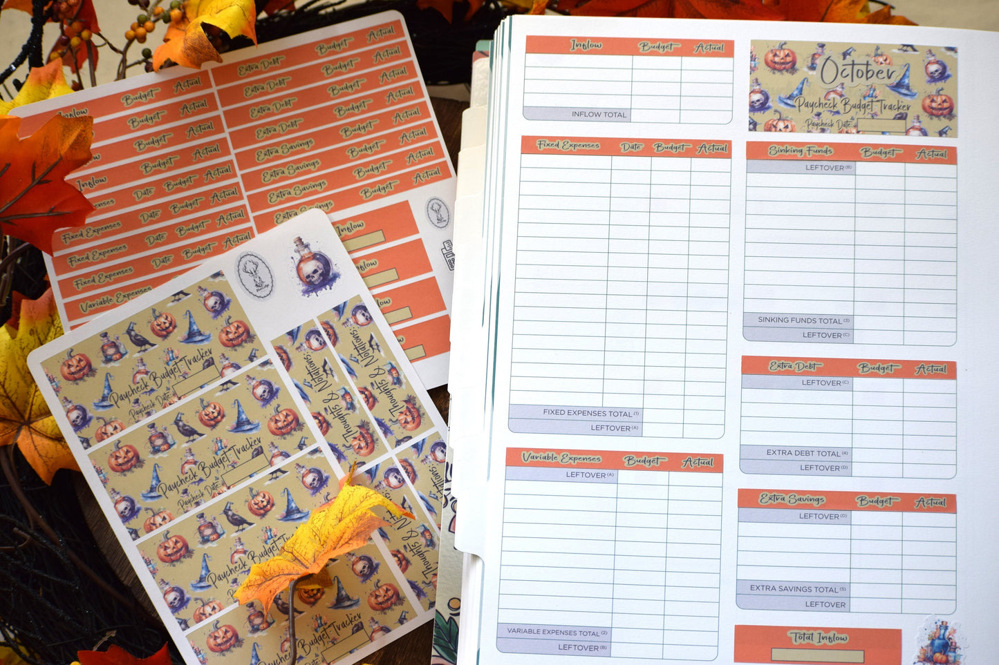 TBM BBP Workbook Sticker Kit, Halloween