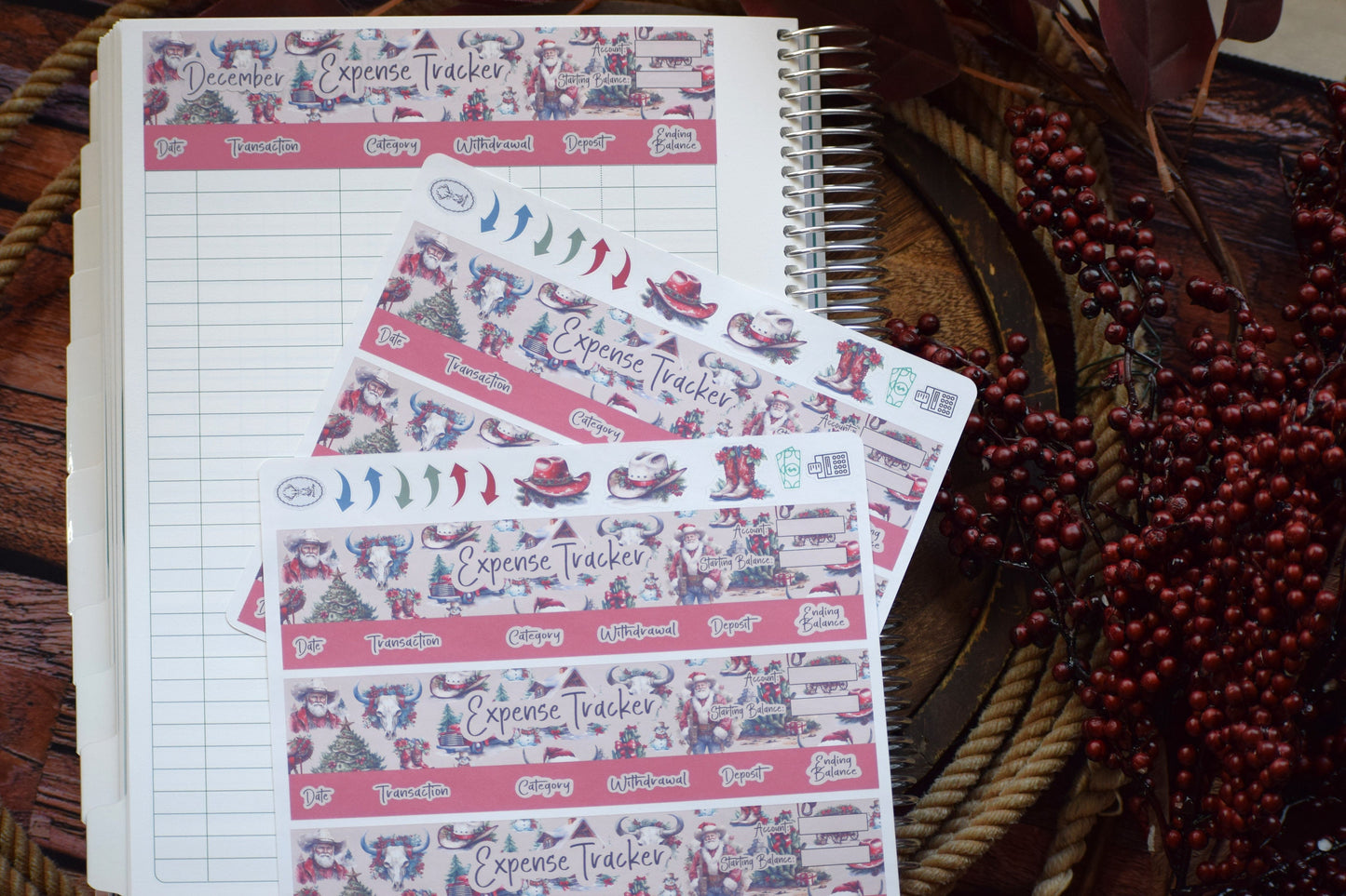 TBM BBP Workbook Sticker Kit, Western Christmas
