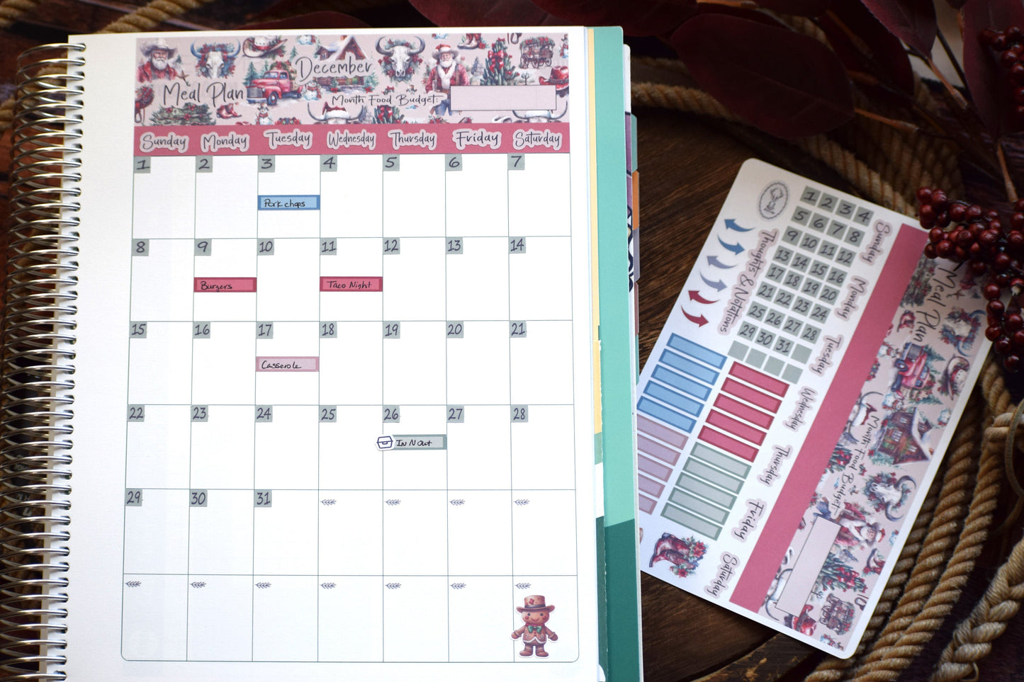 TBM BBP Workbook Sticker Kit, Western Christmas