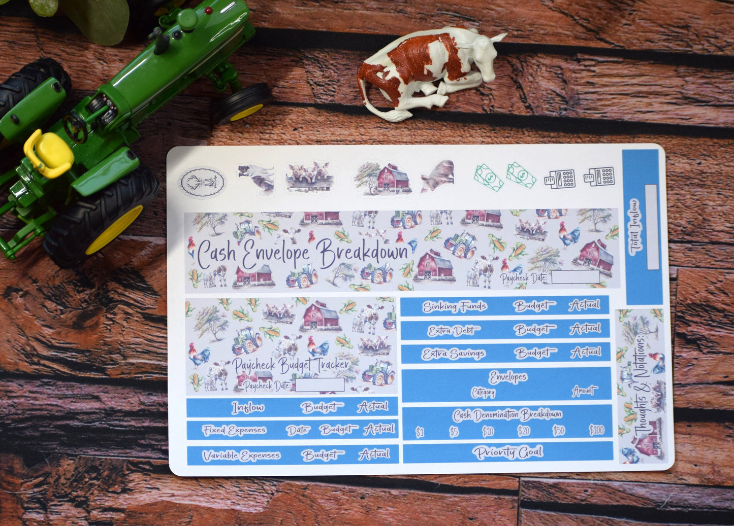 TBM BBP Workbook Sticker Kit, Farm Life