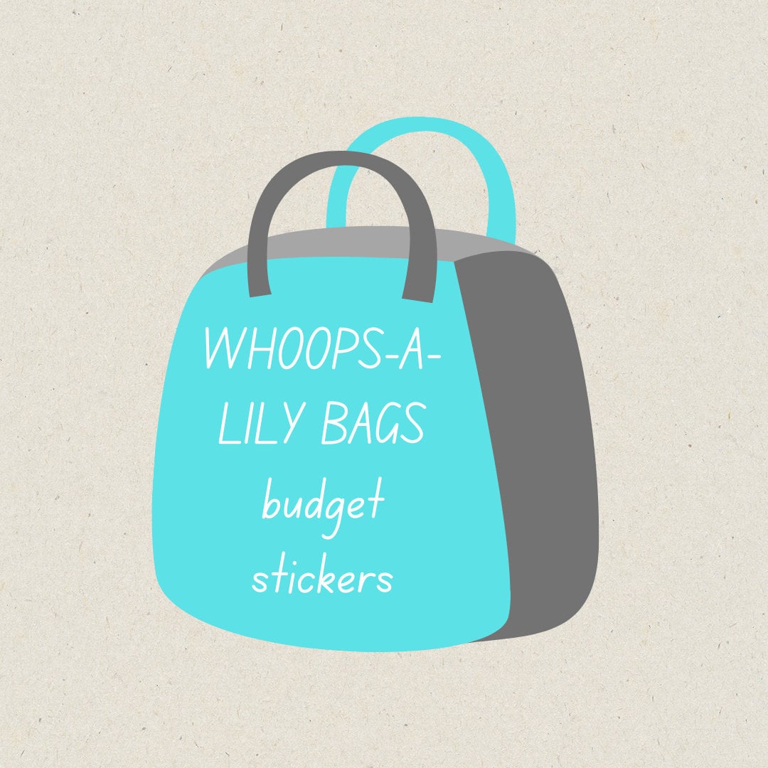 Whoops Sticker Bags, Miscut|Misprint Sticker Mystery Grab Bags, Whoops-A-Lily-Bags