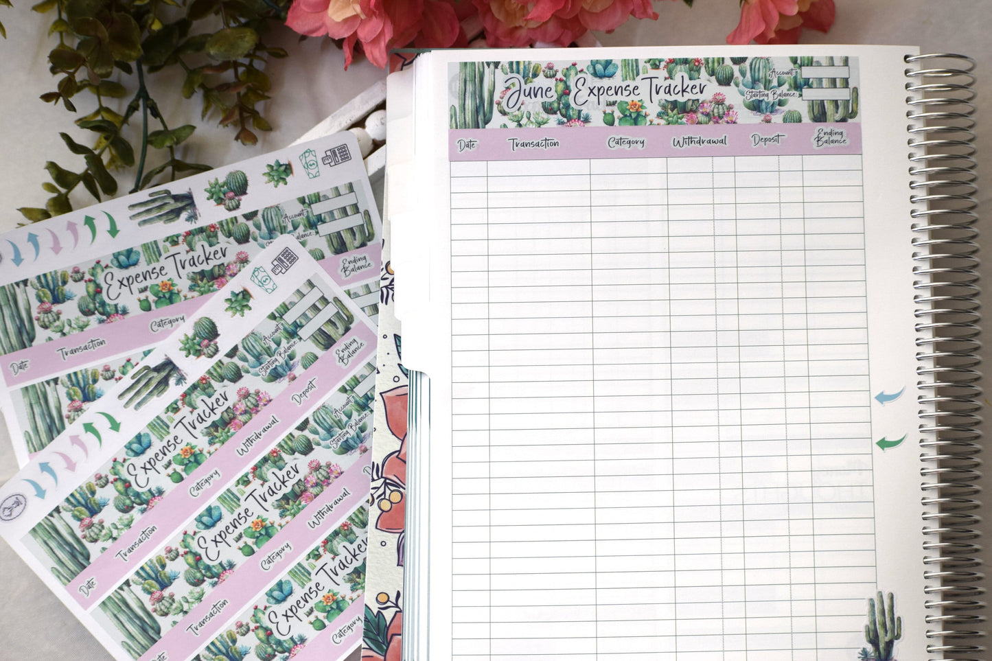 TBM BBP Workbook Sticker Kit, Cactus Galore