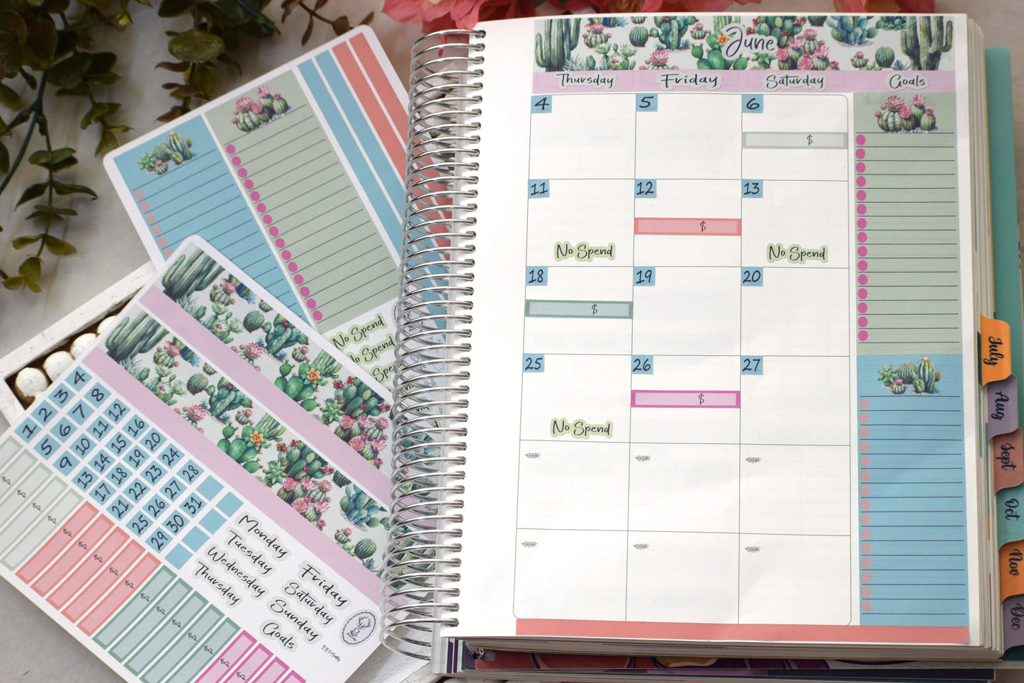 TBM BBP Workbook Sticker Kit, Cactus Galore