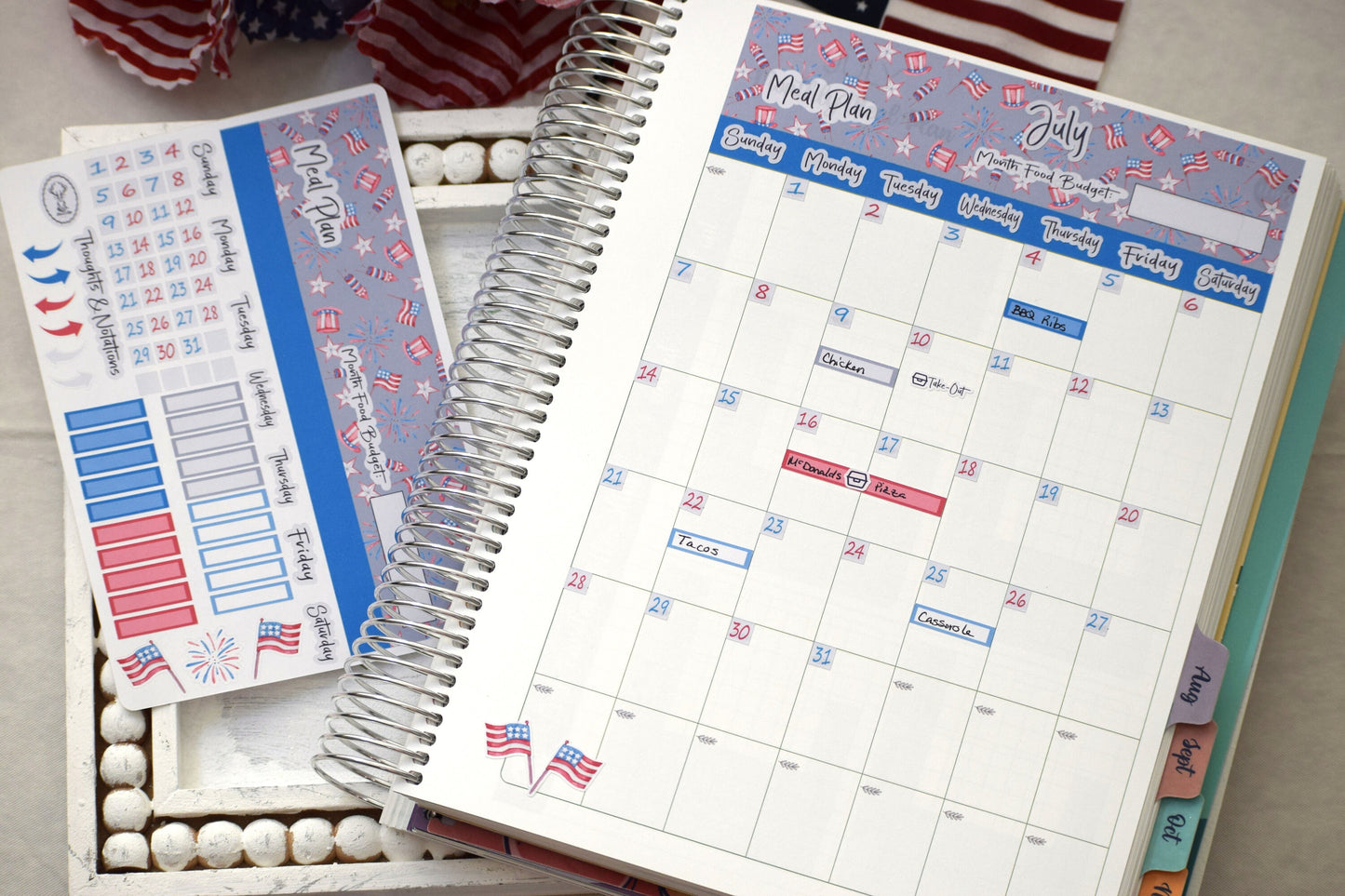TBM BBP Workbook Sticker Kit, Red, White and Blue