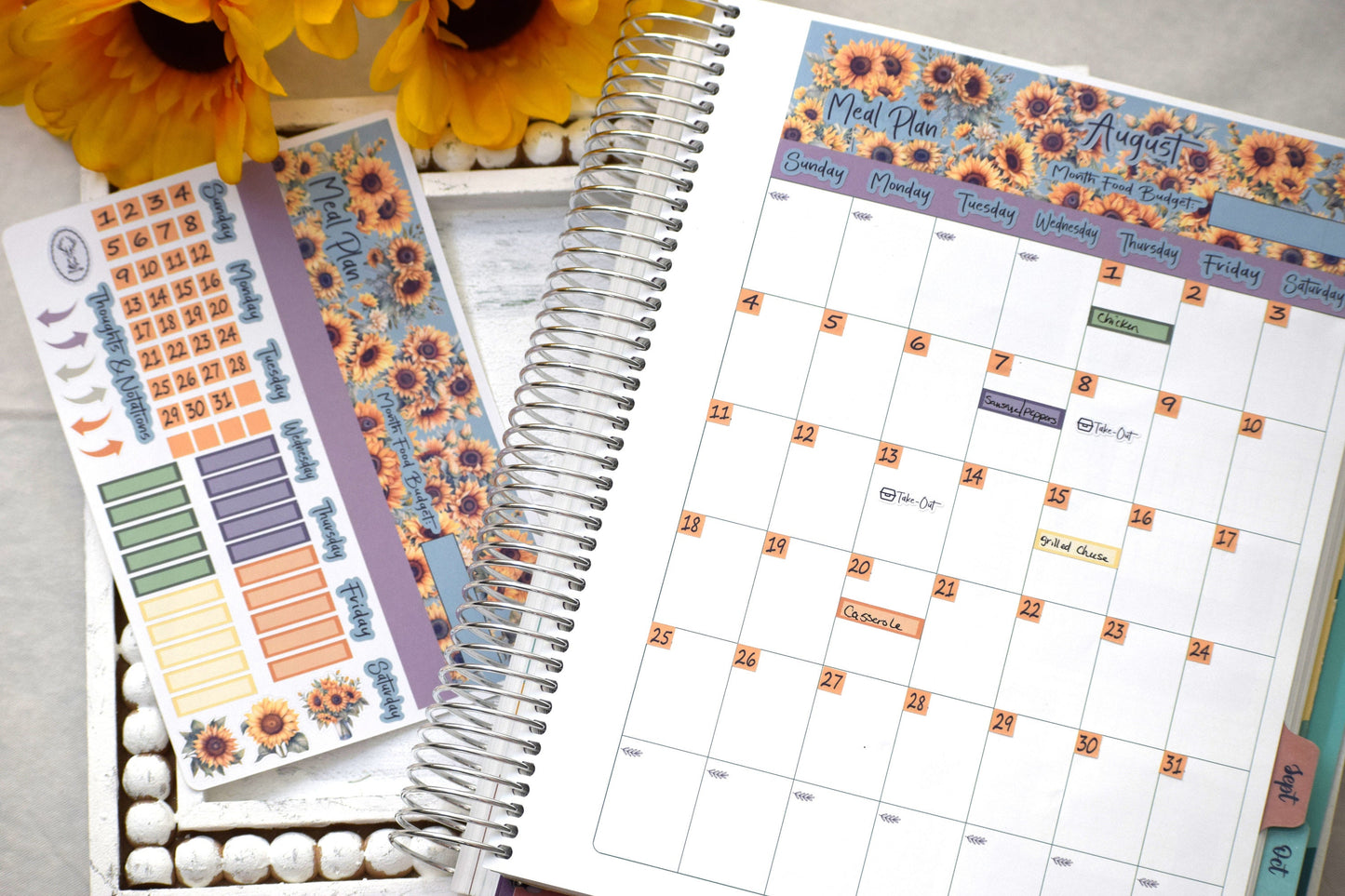 TBM BBP Workbook Sticker Kit, Sunflower Sunshine
