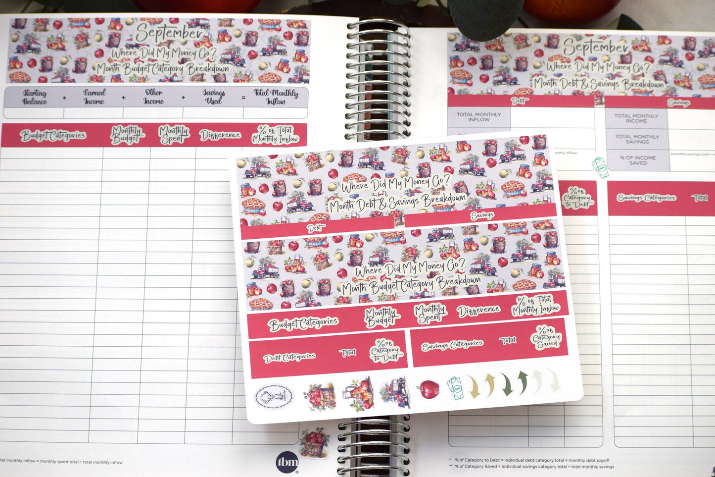 TBM BBP Workbook Sticker Kit, Apple Picking