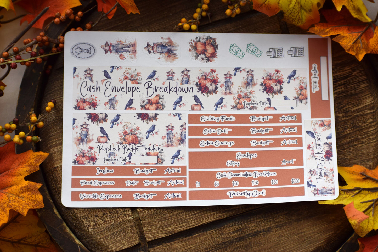 TBM BBP Workbook Sticker Kit, Pumpkins and Crows
