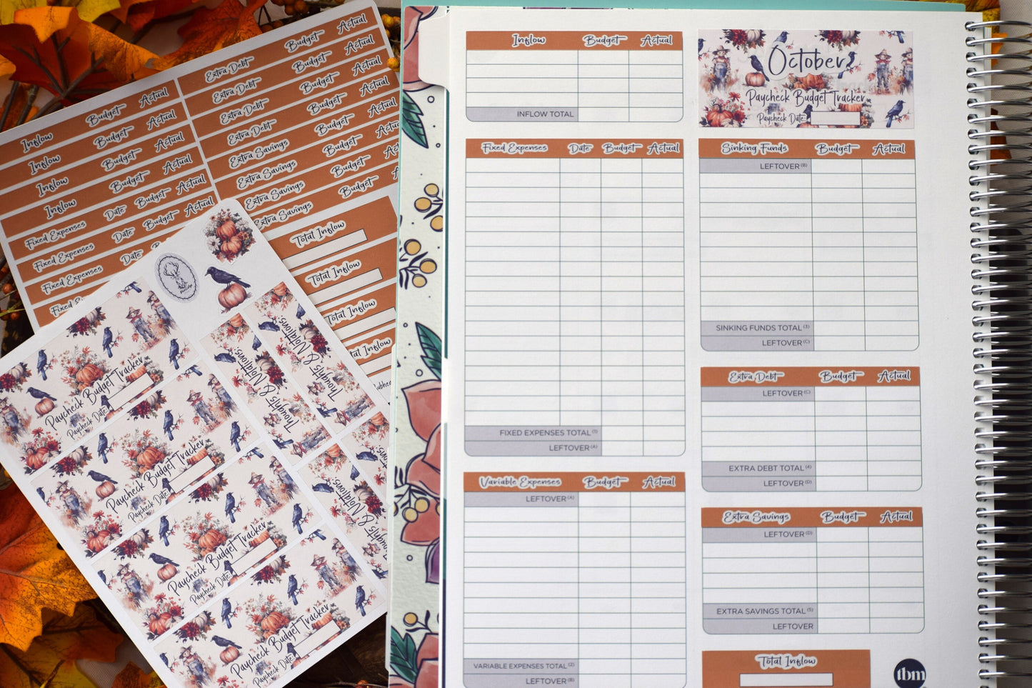 TBM BBP Workbook Sticker Kit, Pumpkins and Crows