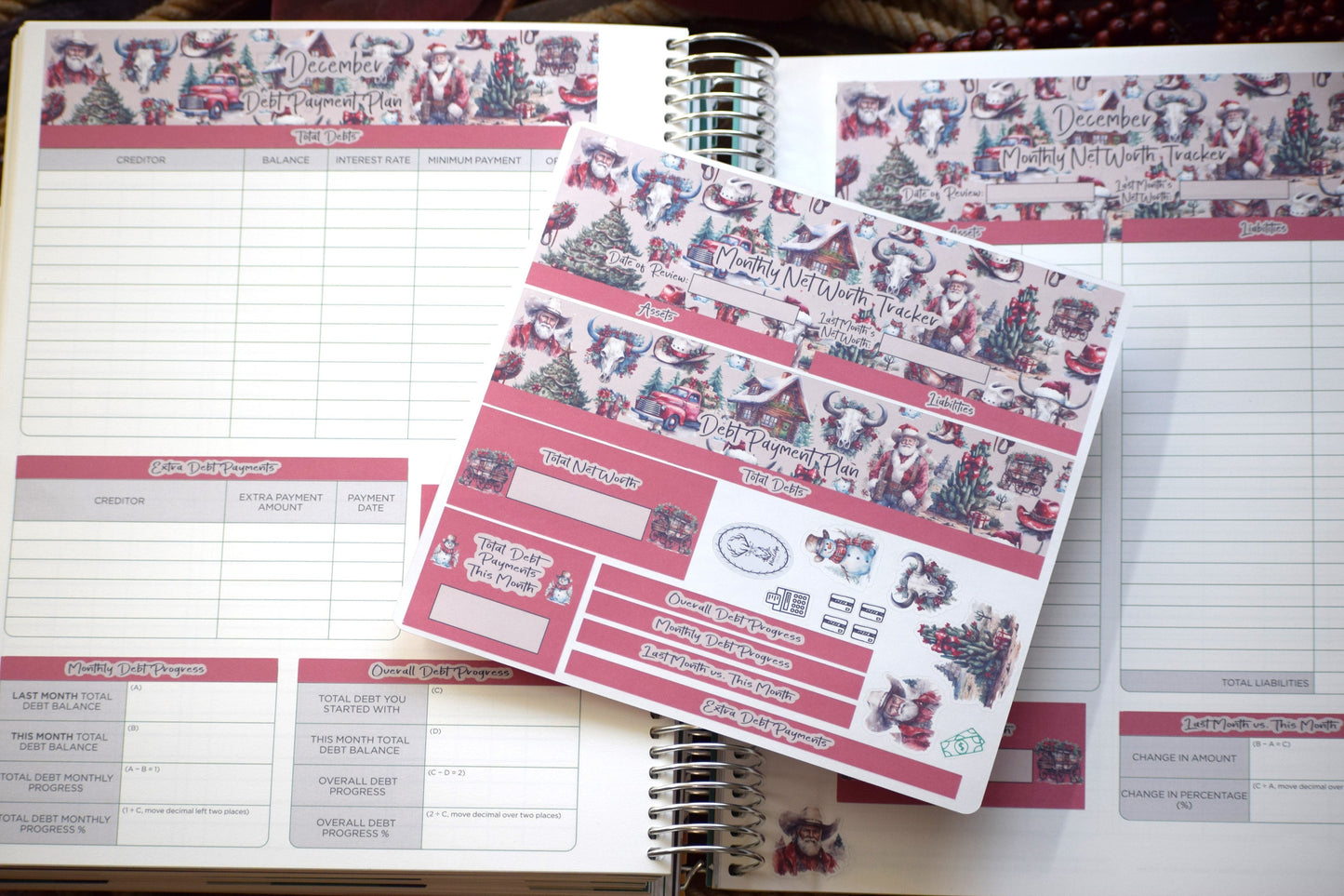 TBM BBP Workbook Sticker Kit, Western Christmas