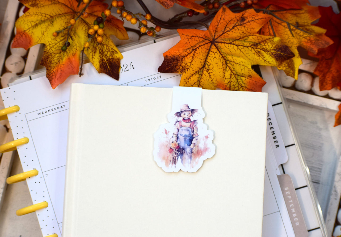 Magnetic Bookmarks, Pumpkins and Crows