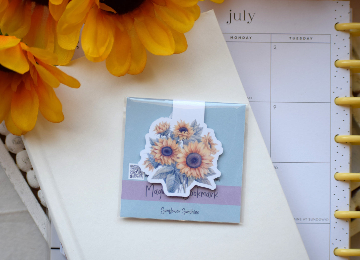 Magnetic Bookmarks, Sunflowers