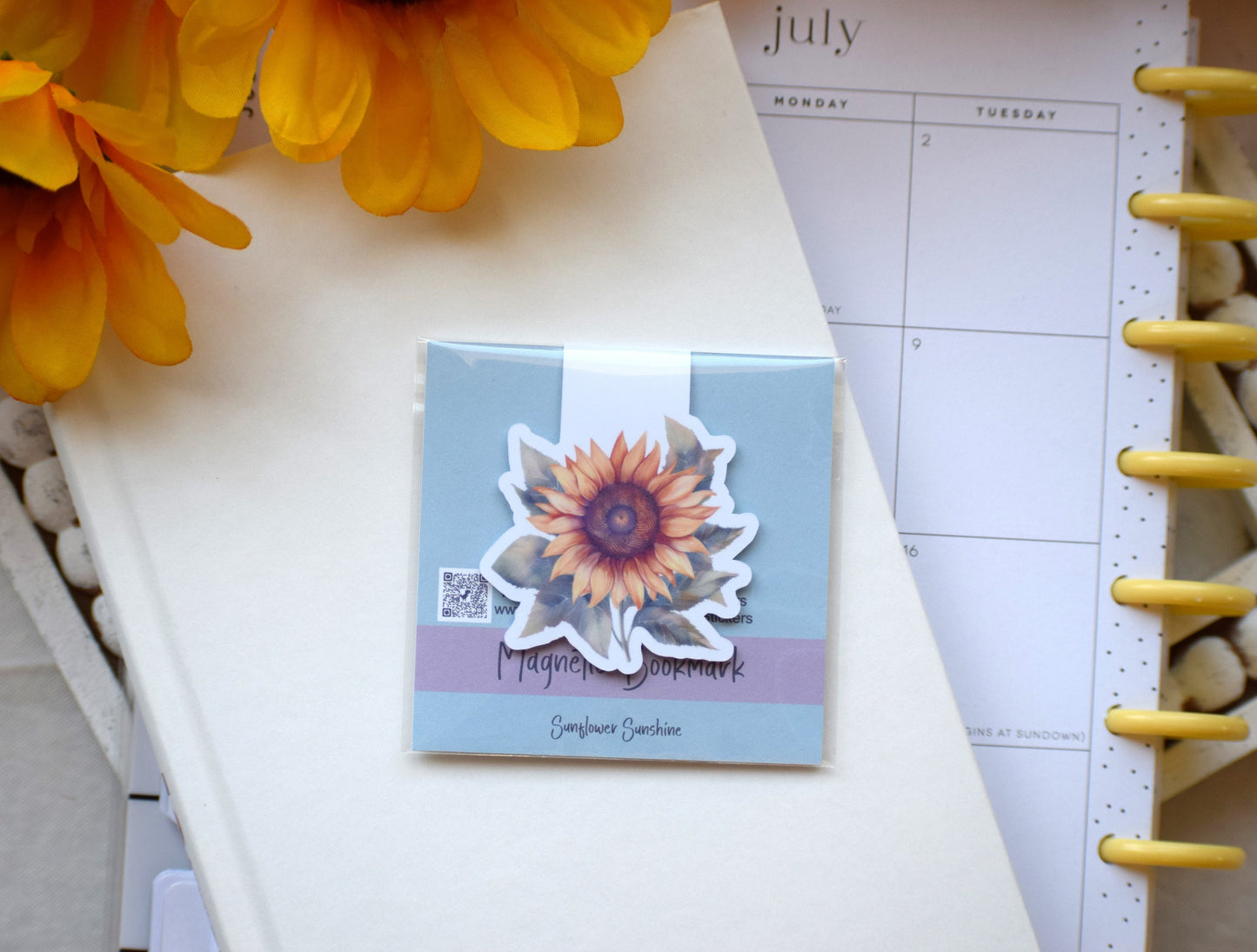 Magnetic Bookmarks, Sunflowers