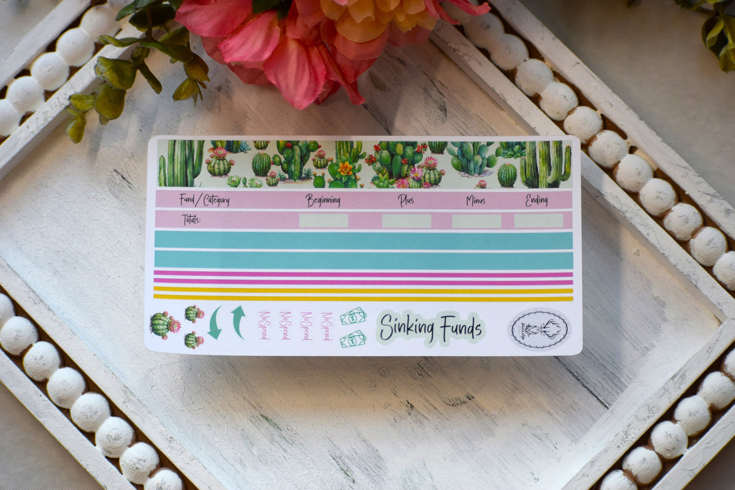 Budget Sticker Kit, Cactus