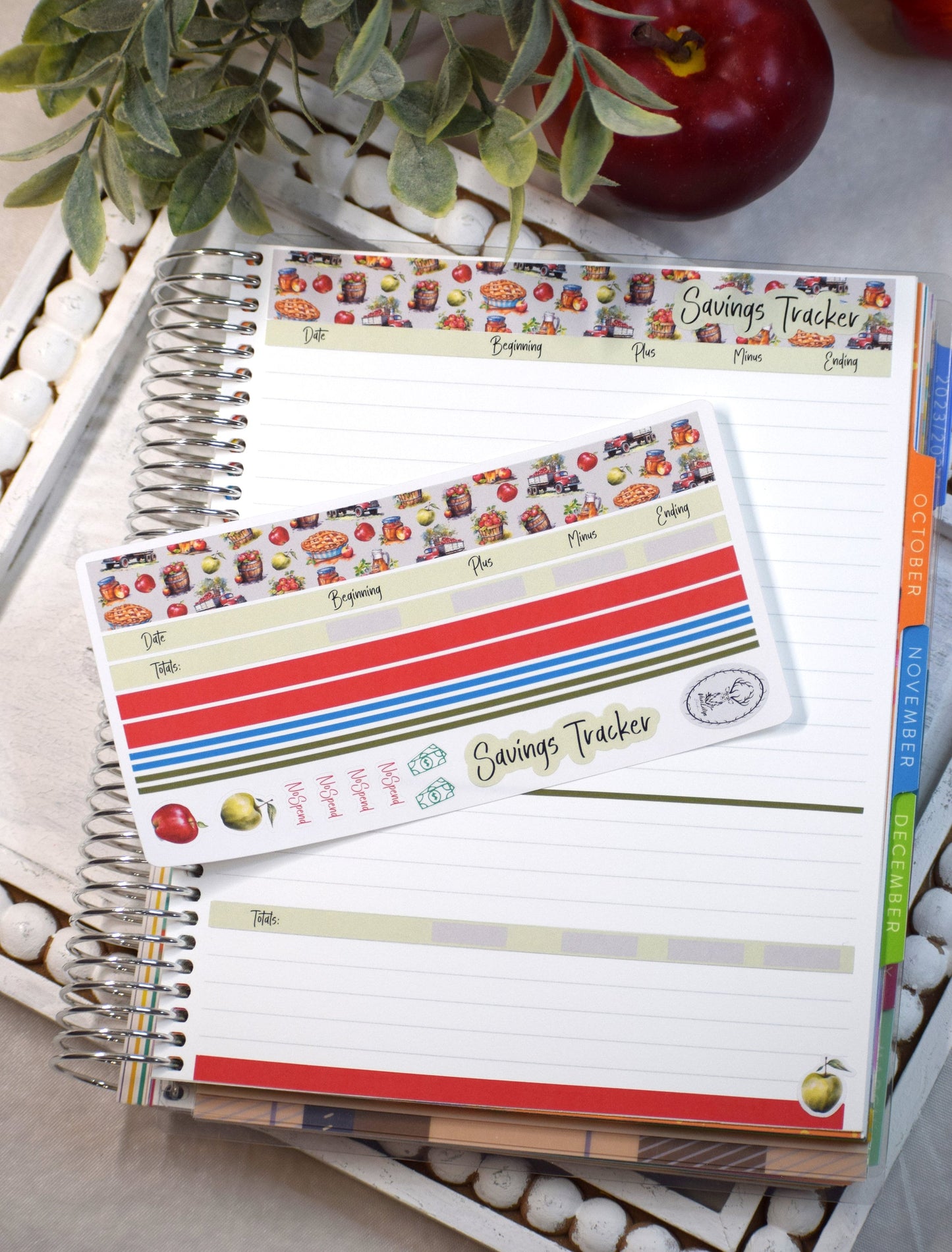 Budget Sticker Kit, Apple Picking