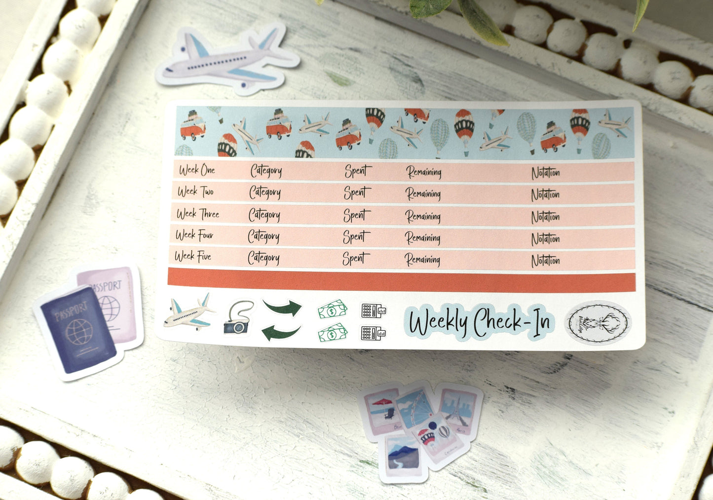 Budget Sticker Kit, Travel