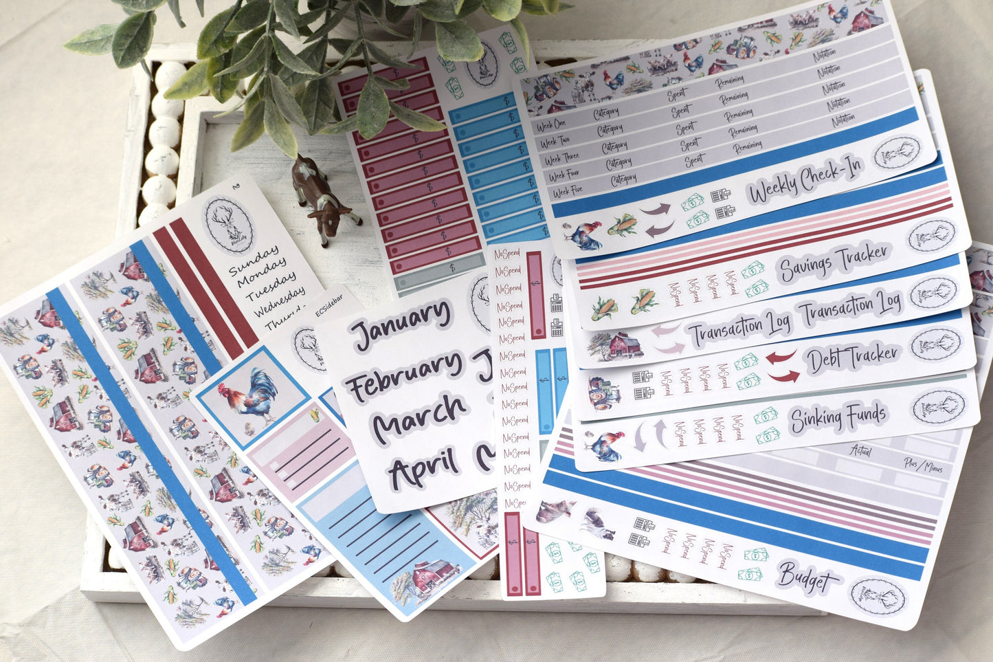 Budget Sticker Kit, Farm Life