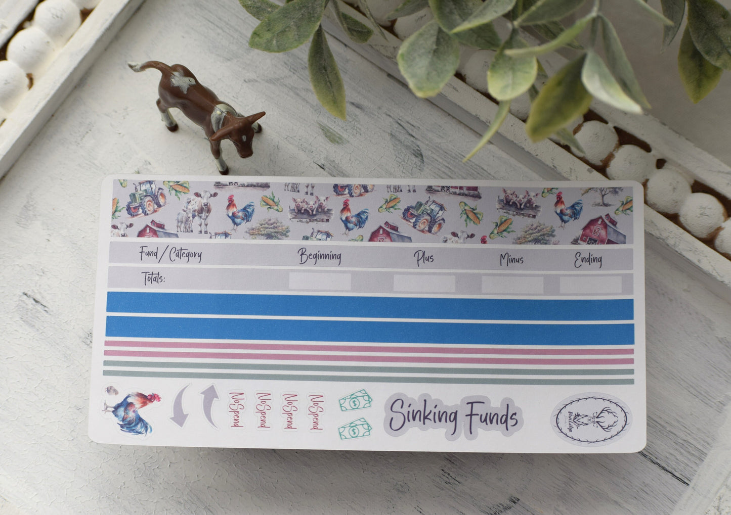 Budget Sticker Kit, Farm Life