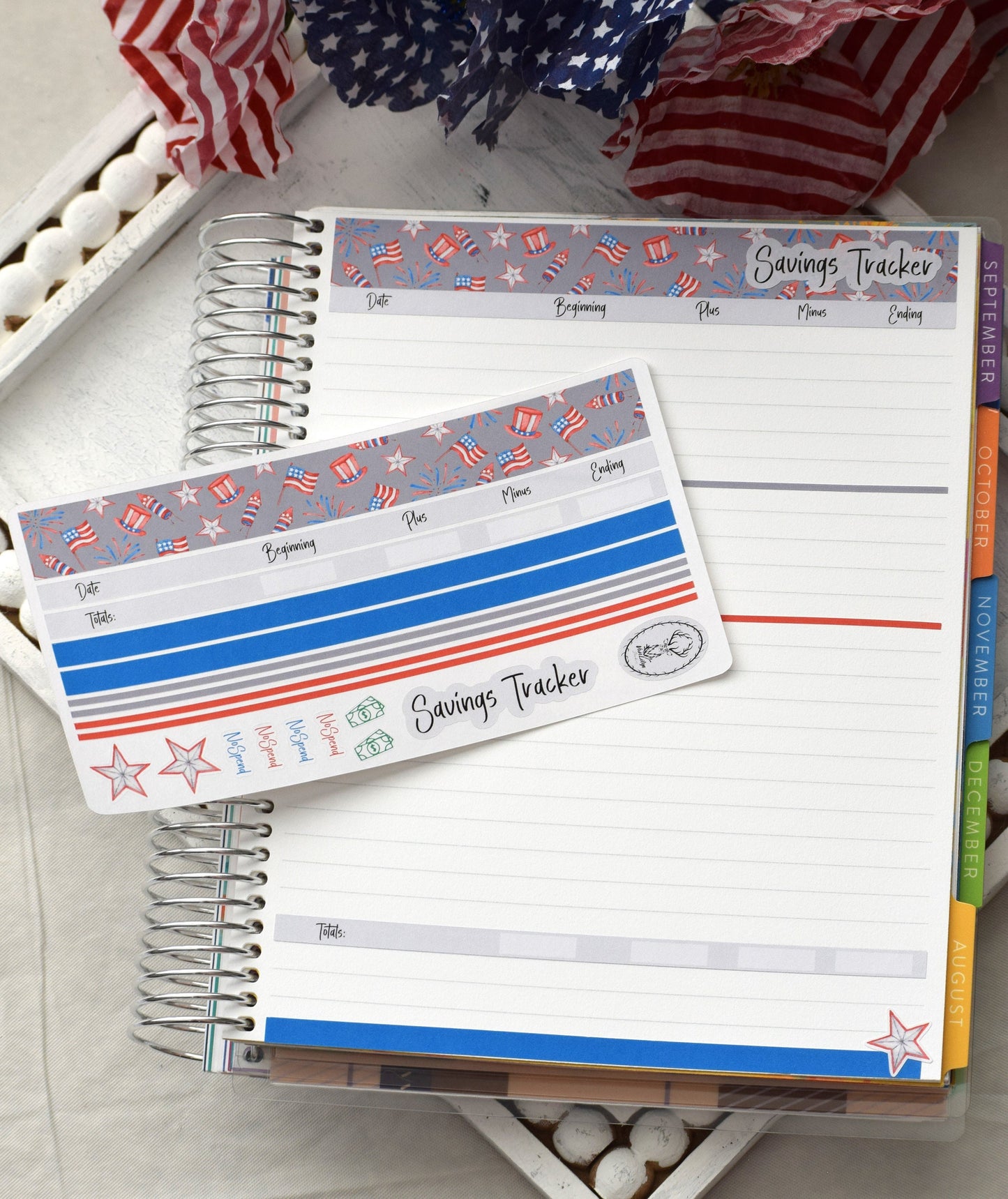 Budget Sticker Kit, Red, White and Blue