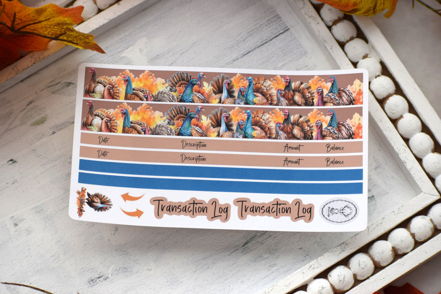 Budget Sticker Kit, Turkeys!