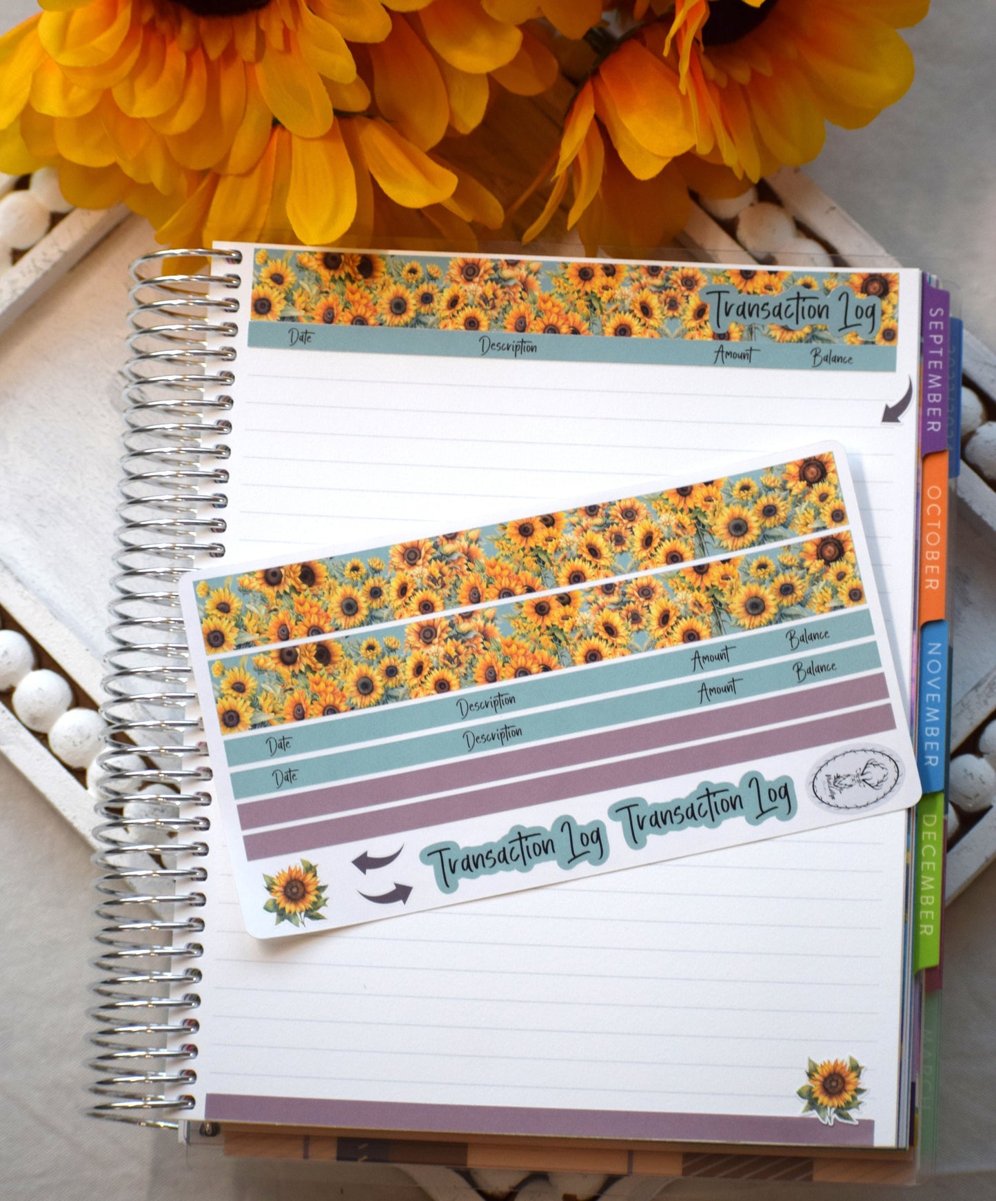 Budget Sticker Kit, Sunflowers