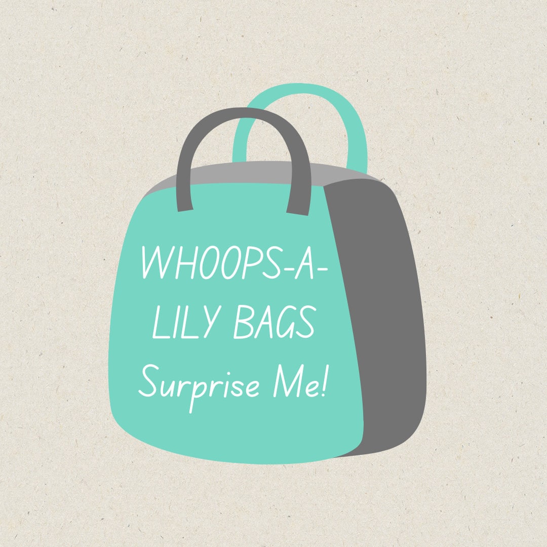 Whoops Sticker Bags, Miscut|Misprint Sticker Mystery Grab Bags, Whoops-A-Lily-Bags