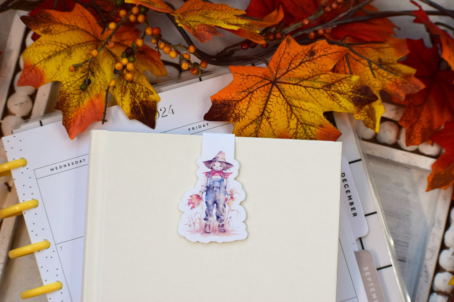 Magnetic Bookmarks, Pumpkins and Crows