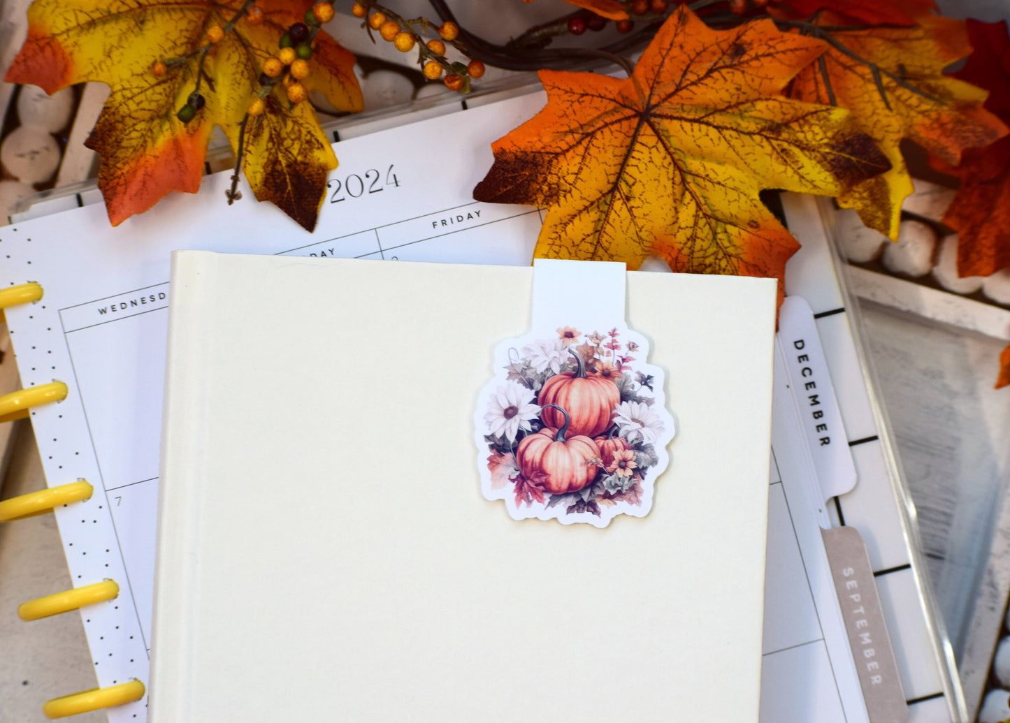 Magnetic Bookmarks, Pumpkins and Crows