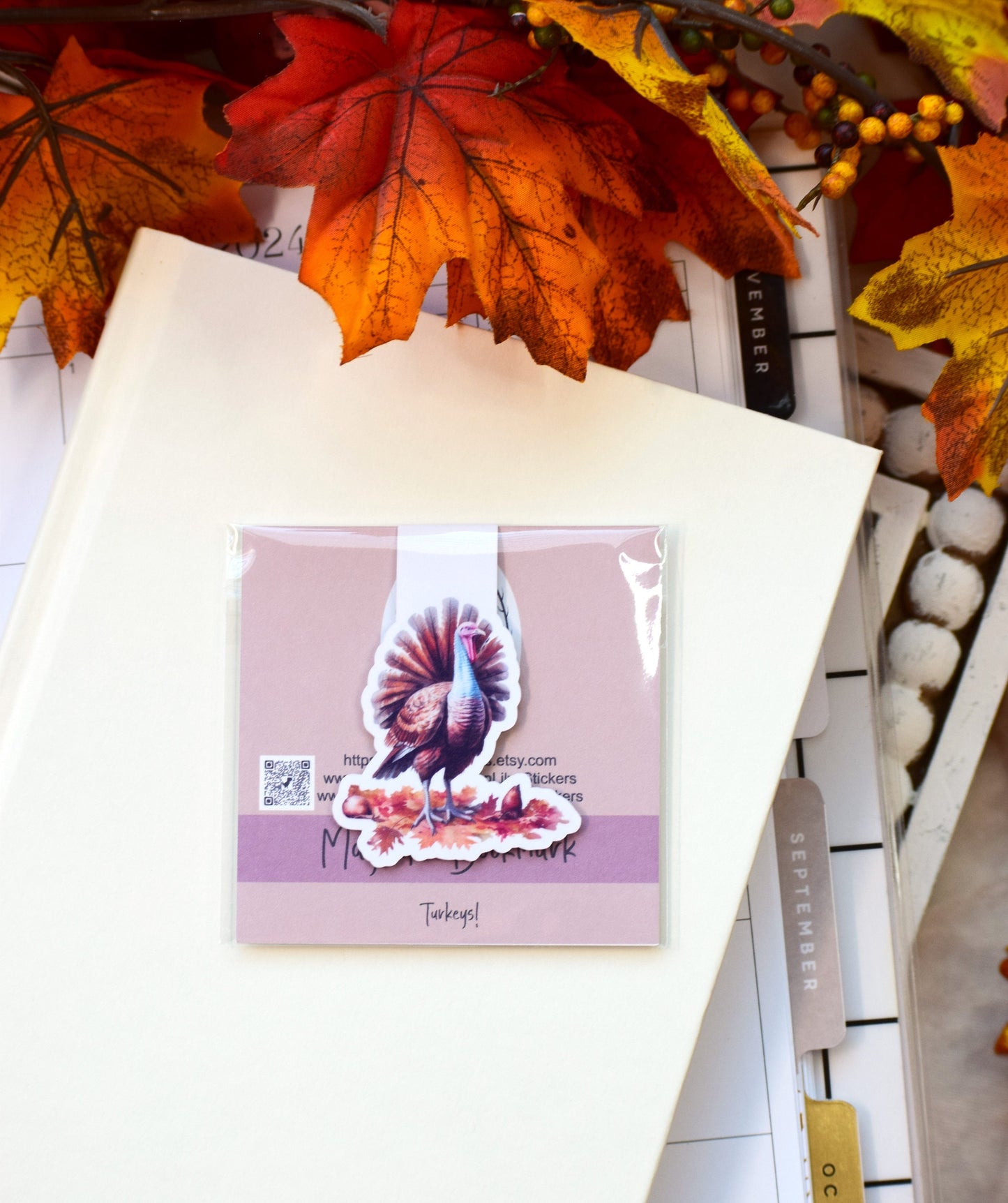 Magnetic Bookmarks, Turkeys!