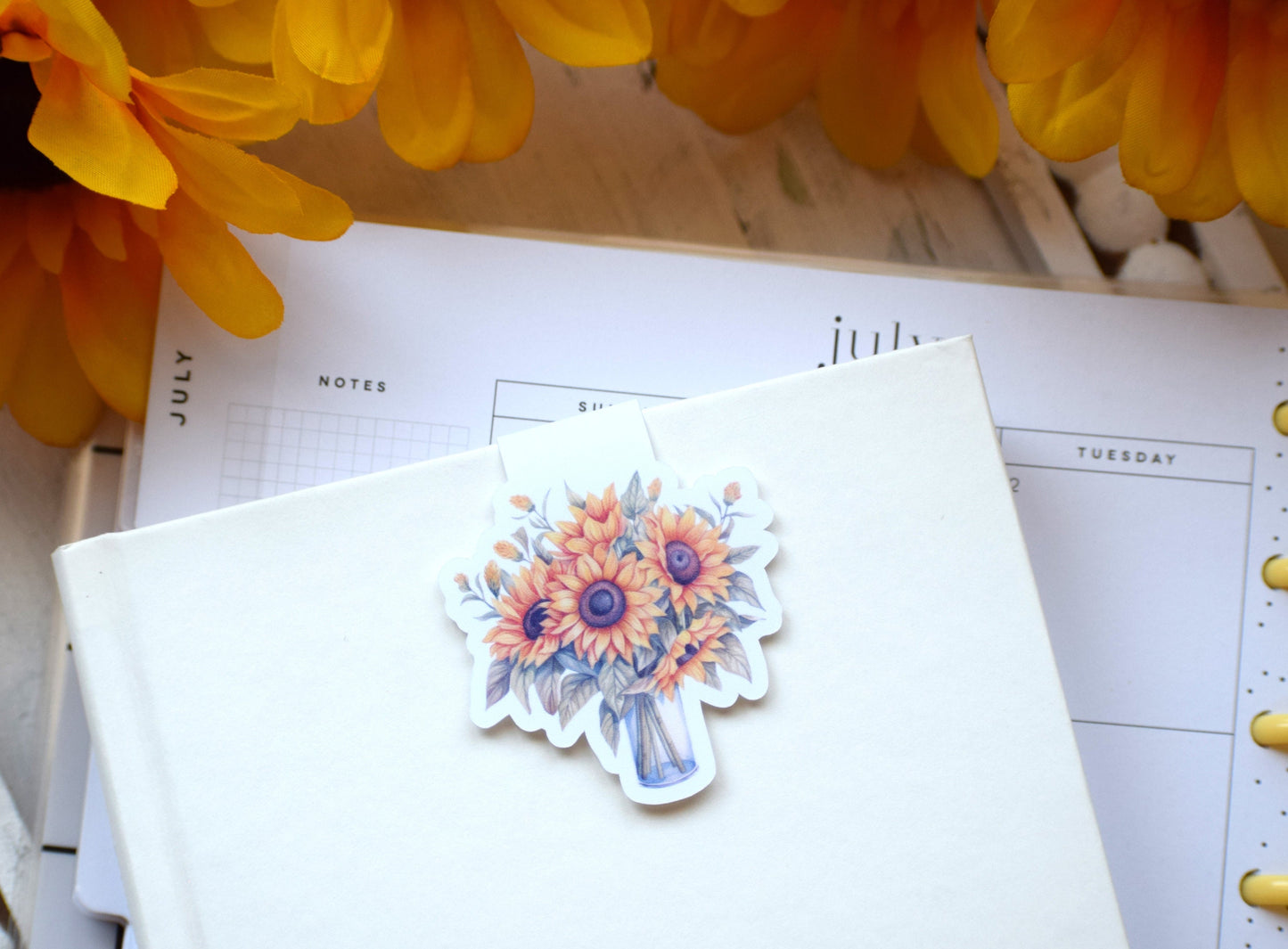Magnetic Bookmarks, Sunflowers