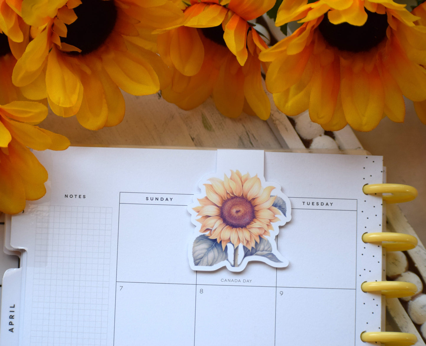 Magnetic Bookmarks, Sunflowers