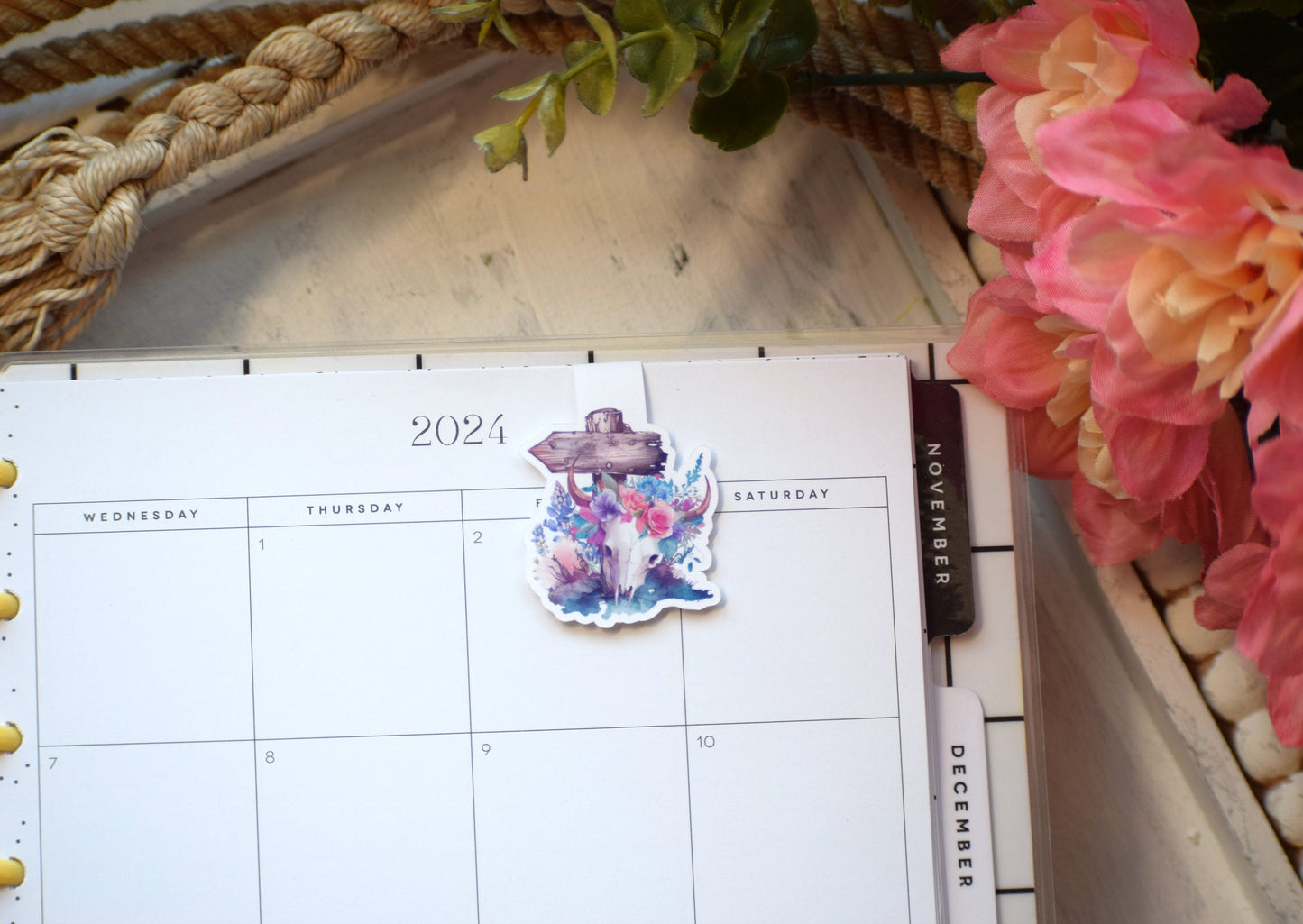 Magnetic Bookmarks, Blush Western