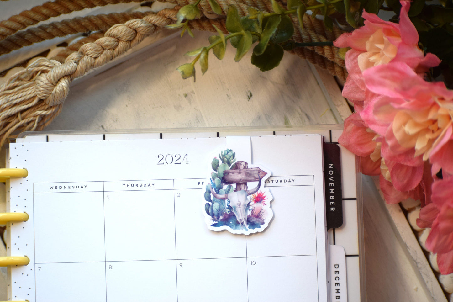 Magnetic Bookmarks, Blush Western