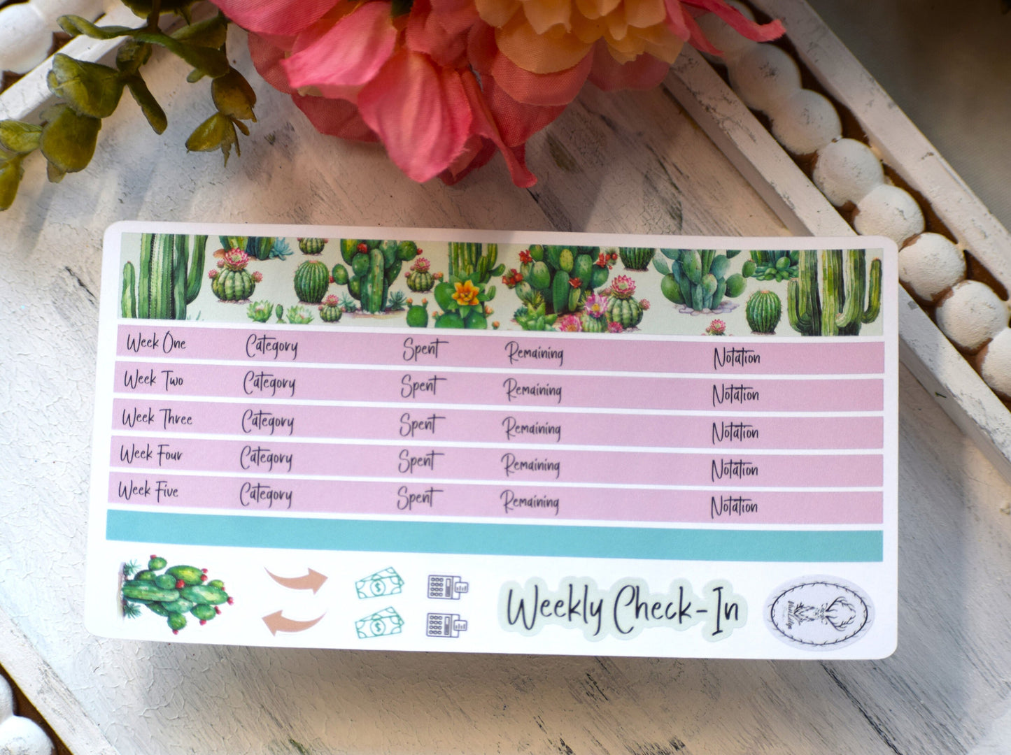 Budget Sticker Kit, Cactus