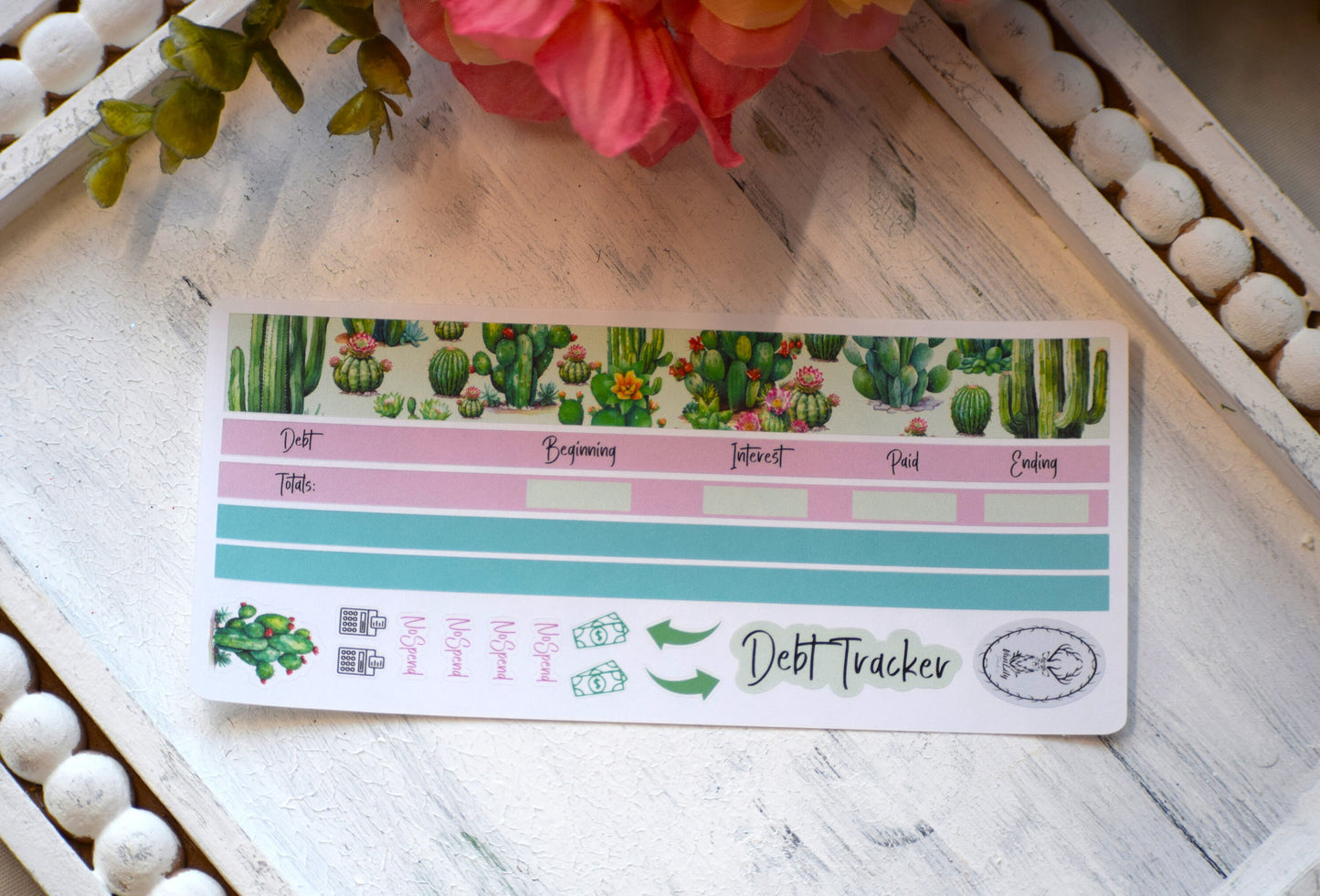 Budget Sticker Kit, Cactus