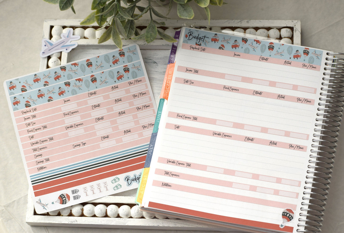 Budget Sticker Kit, Travel
