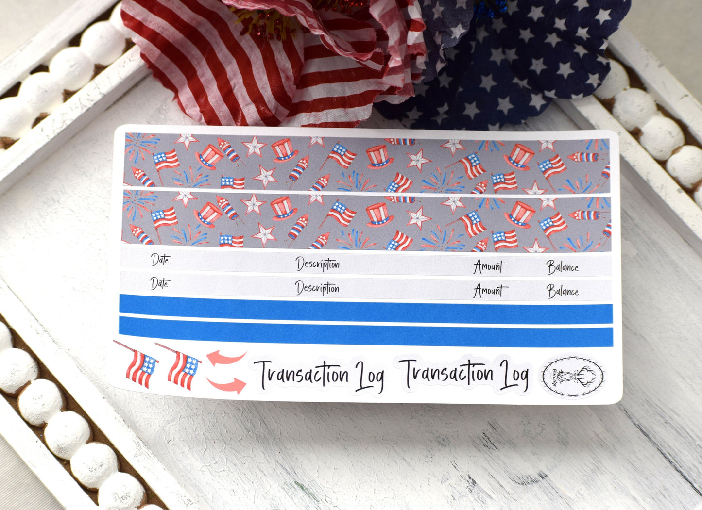 Budget Sticker Kit, Red, White and Blue