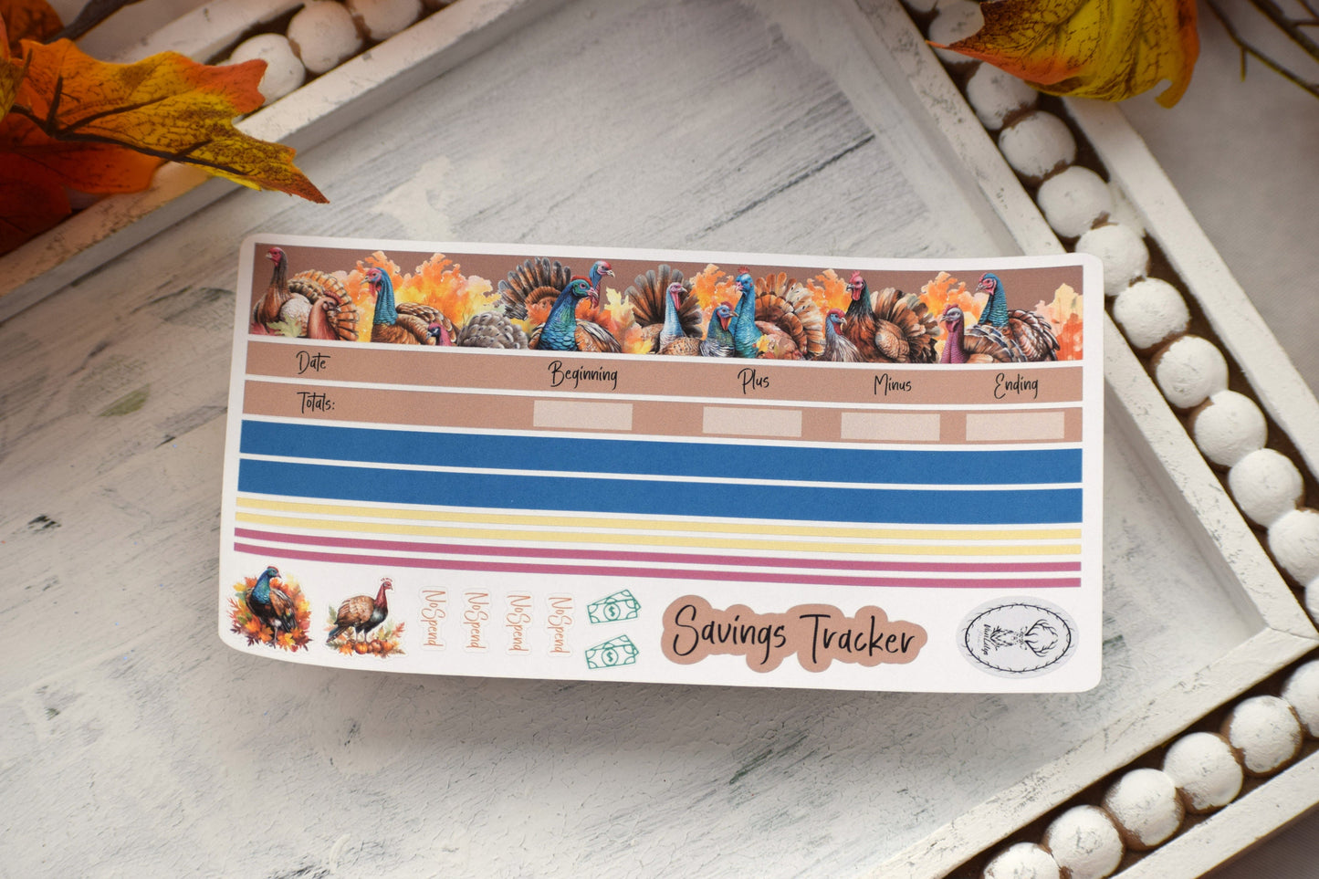 Budget Sticker Kit, Turkeys!