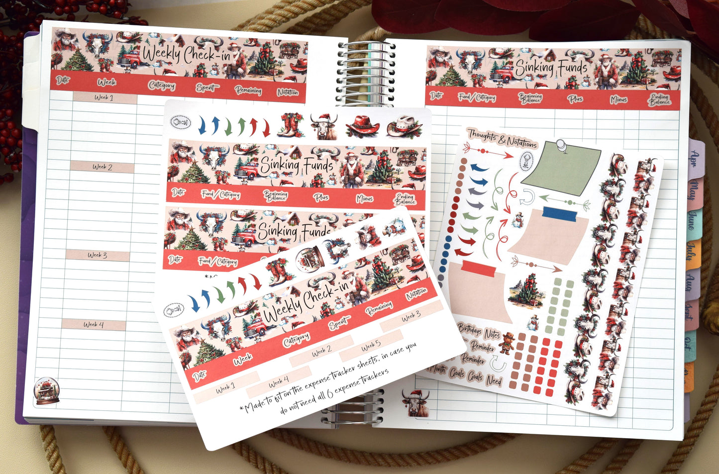 TBM BBP Workbook Sticker Kit, Western Christmas