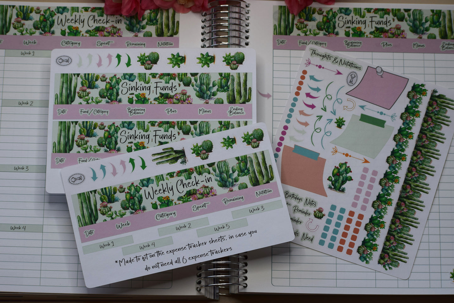TBM BBP Workbook Sticker Kit, Cactus Galore