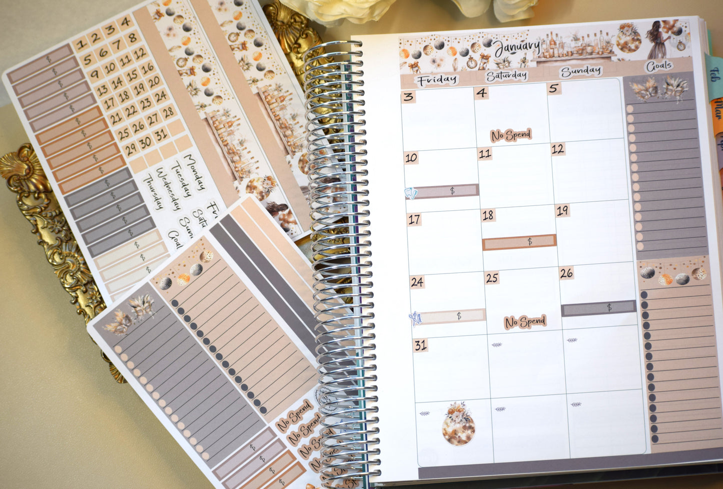 TBM BBP Workbook Sticker Kit, Golden New Year's