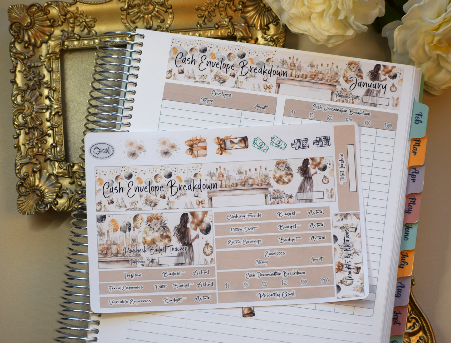 TBM BBP Workbook Sticker Kit, Golden New Year's