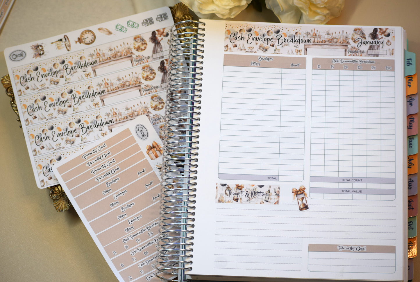 TBM BBP Workbook Sticker Kit, Golden New Year's