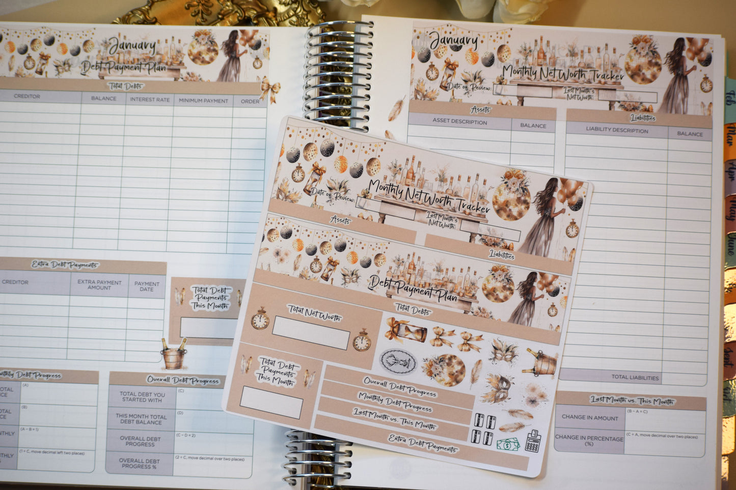 TBM BBP Workbook Sticker Kit, Golden New Year's
