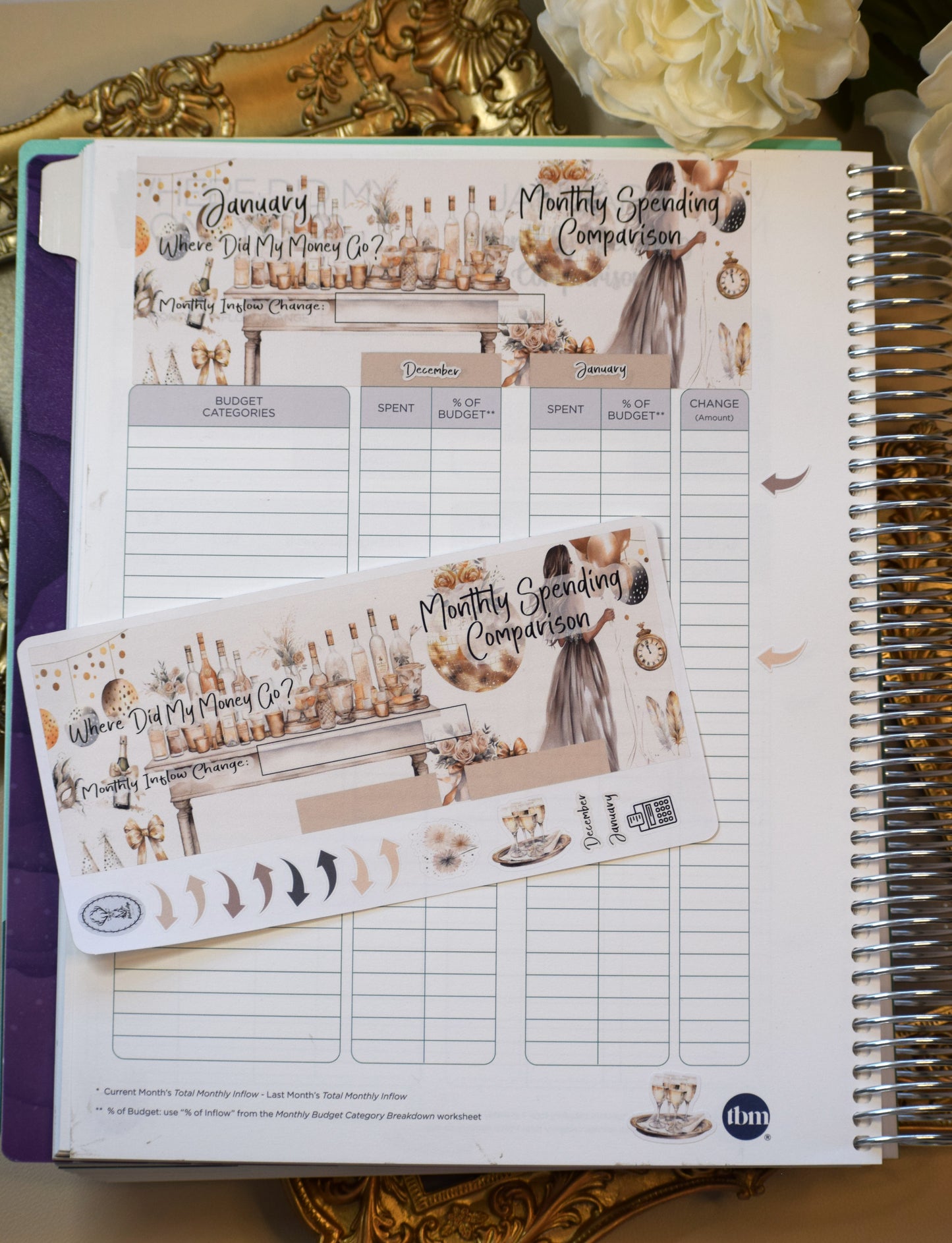 TBM BBP Workbook Sticker Kit, Golden New Year's